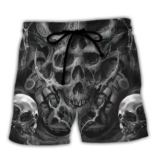 Beach Short / Adults / S Skull Dark Inner Demons - Beach Short Reefox - Owls Matrix LTD