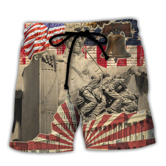 Veteran Without Heroes, We Are All Plain People - Beach Short Reefox - Owls Matrix LTD