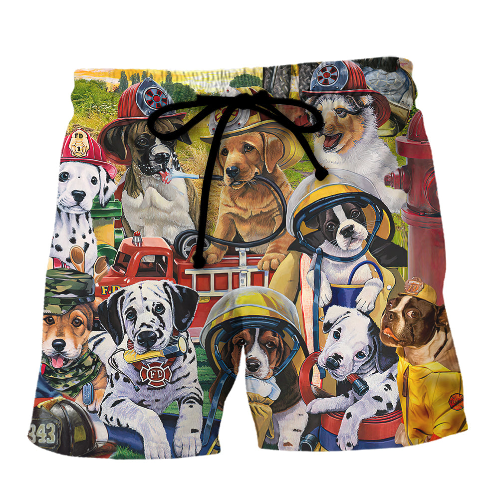 Beach Short / Adults / S Dog Rescue Hero Helpers Rescued Is My Favorite Breed - Beach Short Reefox - Owls Matrix LTD