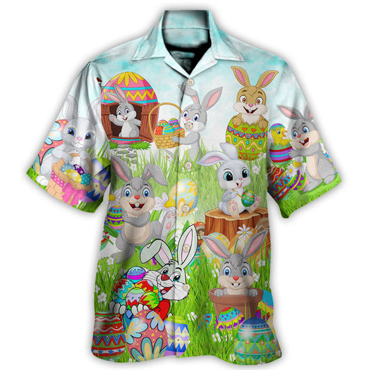 Easter Im So Egg Funny Rabbit - Hawaiian Shirt - Reefox