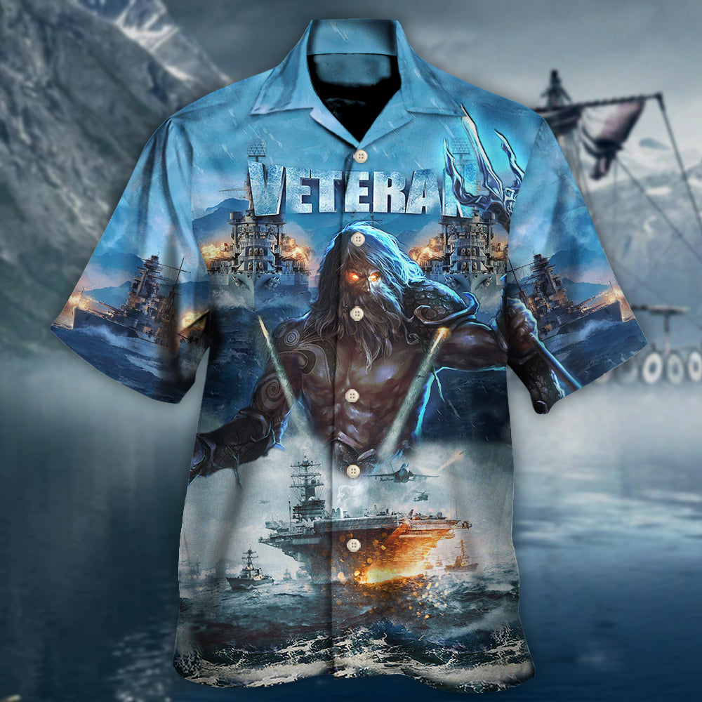 Veteran And Ocean With Fierce Cool - Hawaiian Shirt - Reefox
