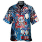 Independence Day Cute Three Trio Gnome 4th Of July - Hawaiian Shirt - Reefox