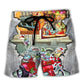 Hot Rod Merry Christmas Night - Beach Short Reefox - Owls Matrix LTD
