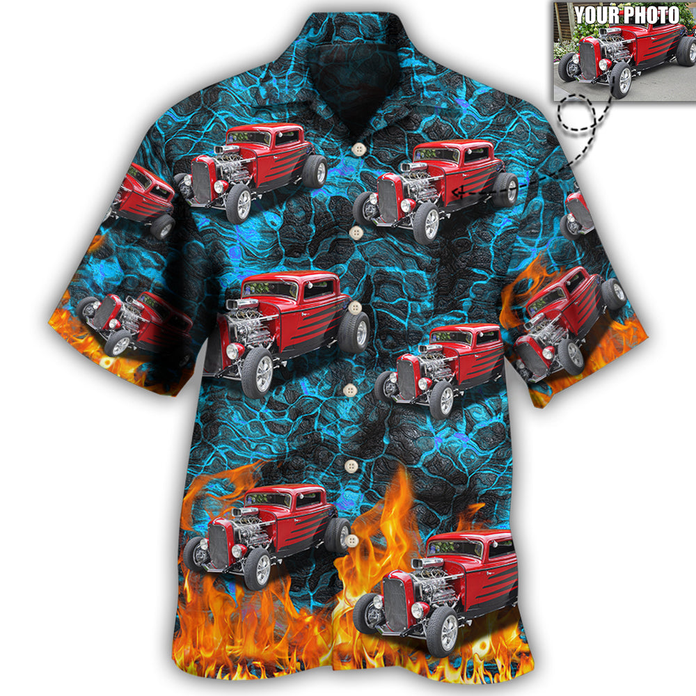 3 / Adults / S Hot Rod Various Style Custom Photo - Hawaiian Shirt - Reefox