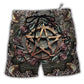Beach Short / Adults / S Wicca Halloween Amazing Mystical Witch - Beach Short Reefox - Owls Matrix LTD