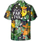 Golf Funny Taco Playing Golf Let's Par Tee Tropical Golf Lover - Hawaiian Shirt