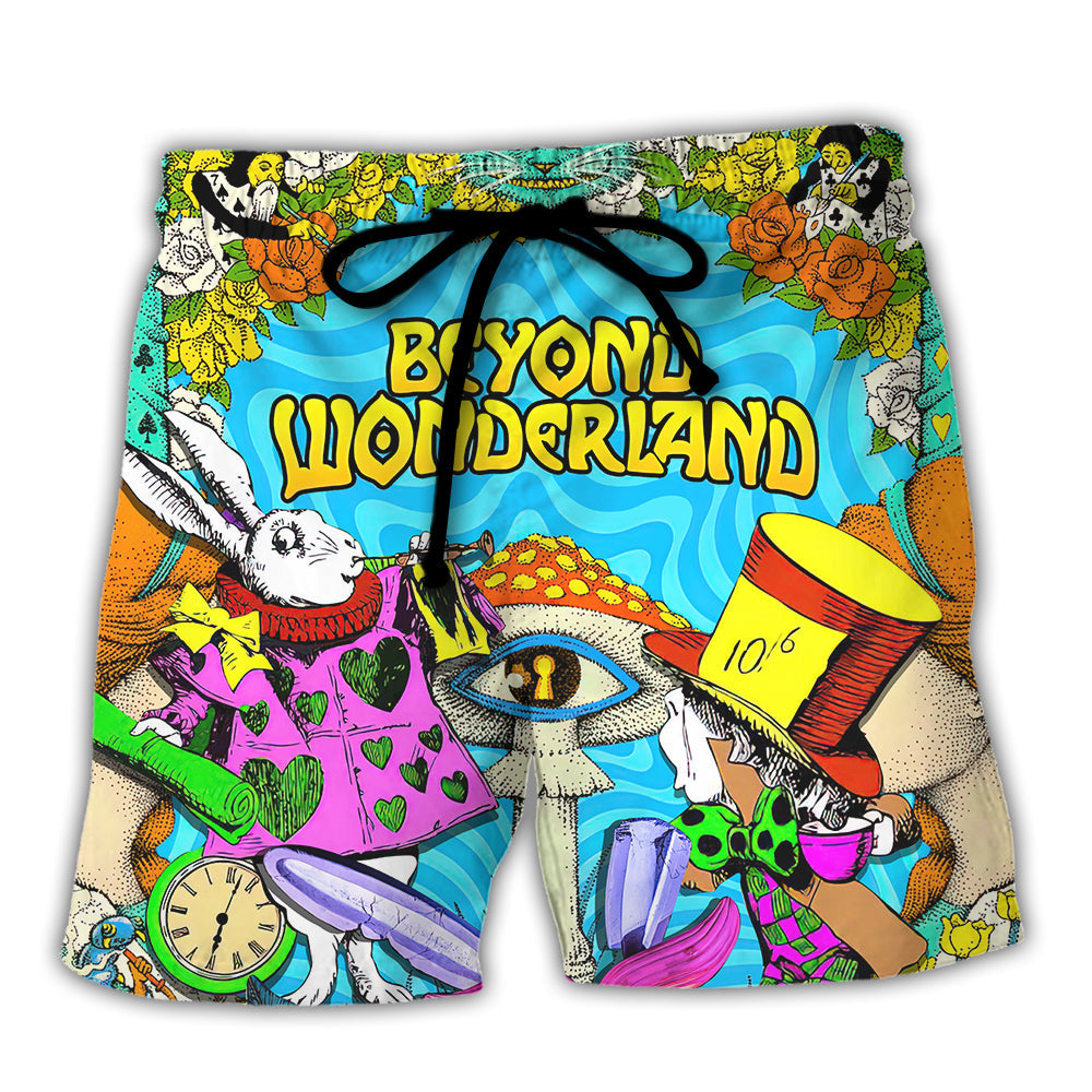 Music Event Beyond Wonderland Amazing Festival Colorful Style - Beach Short Reefox - Owls Matrix LTD
