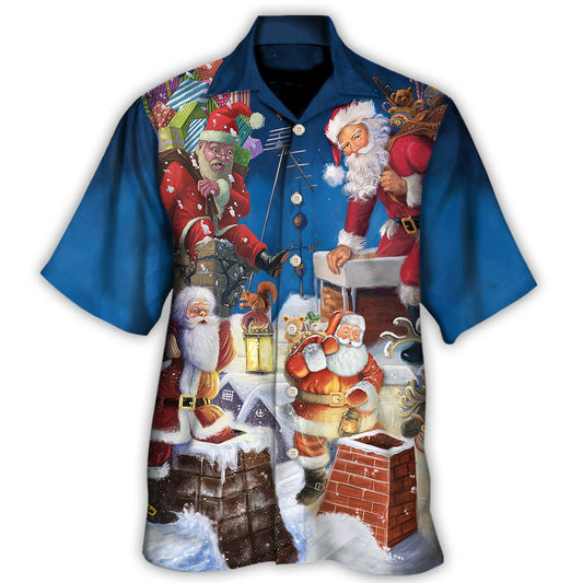 Hawaiian Shirt / Adults / S Christmas Santa The Way I Come - Hawaiian Shirt - Reefox