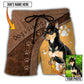 Chihuahua / Adults / S Dog Paw Brown Style Classic Custom Photo Personalized - Beach Short Reefox - Owls Matrix LTD
