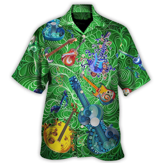 Guitar Love Green - Hawaiian Shirt