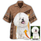 Bichon Frise / Adults / S Dog Paw Various Style Custom Photo Personalized - Hawaiian Shirt - Reefox