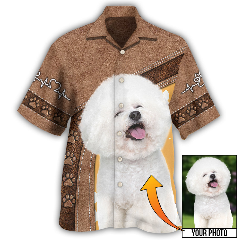 Bichon Frise / Adults / S Dog Paw Various Style Custom Photo Personalized - Hawaiian Shirt - Reefox