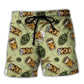 Beer Favorite Bassic Background - Beach Short Reefox - Owls Matrix LTD