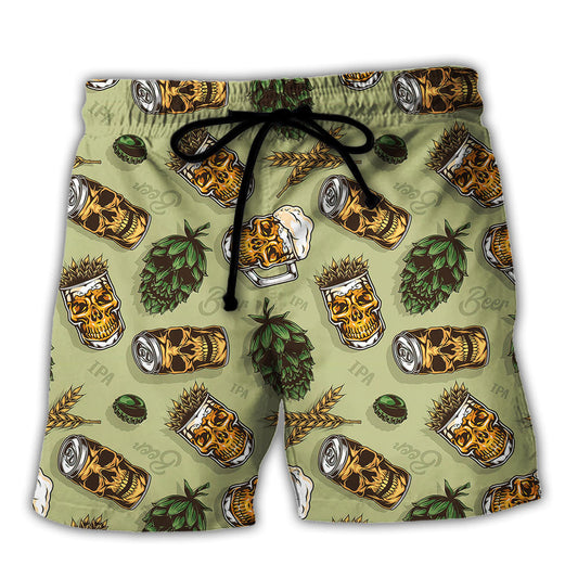 Beer Favorite Bassic Background - Beach Short Reefox - Owls Matrix LTD