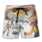 Beach Short / Adults / S Climbing Life's A Climb But The View Is Great - Beach Short Reefox - Owls Matrix LTD