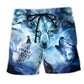 Beach Short / Adults / S Wolf Fear Makes The Wolf Bigger Than It Is - Beach Short Reefox - Owls Matrix LTD