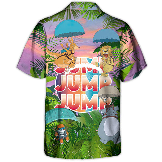 Parasailing Don't Scare Jump Jump Jump - Hawaiian Shirt