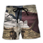 Texas Peace Life Cows Style - Beach Short Reefox - Owls Matrix LTD