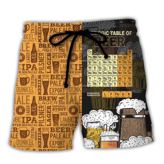 Beer Periodic Table Of Beer - Beach Short Reefox - Owls Matrix LTD