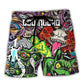 Music Event Download Festival Lover Colorful Art Style - Beach Short Reefox - Owls Matrix LTD