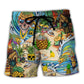 Skull Pineapple Fruit Amazing - Beach Short Reefox - Owls Matrix LTD
