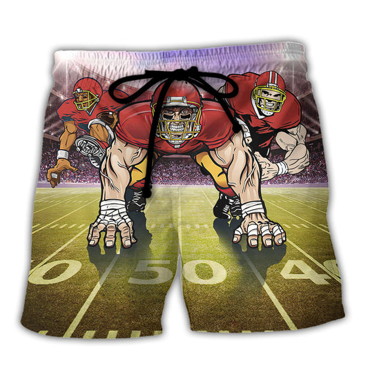 American Football Mysterious Sky Cool Style - Beach Short Reefox - Owls Matrix LTD