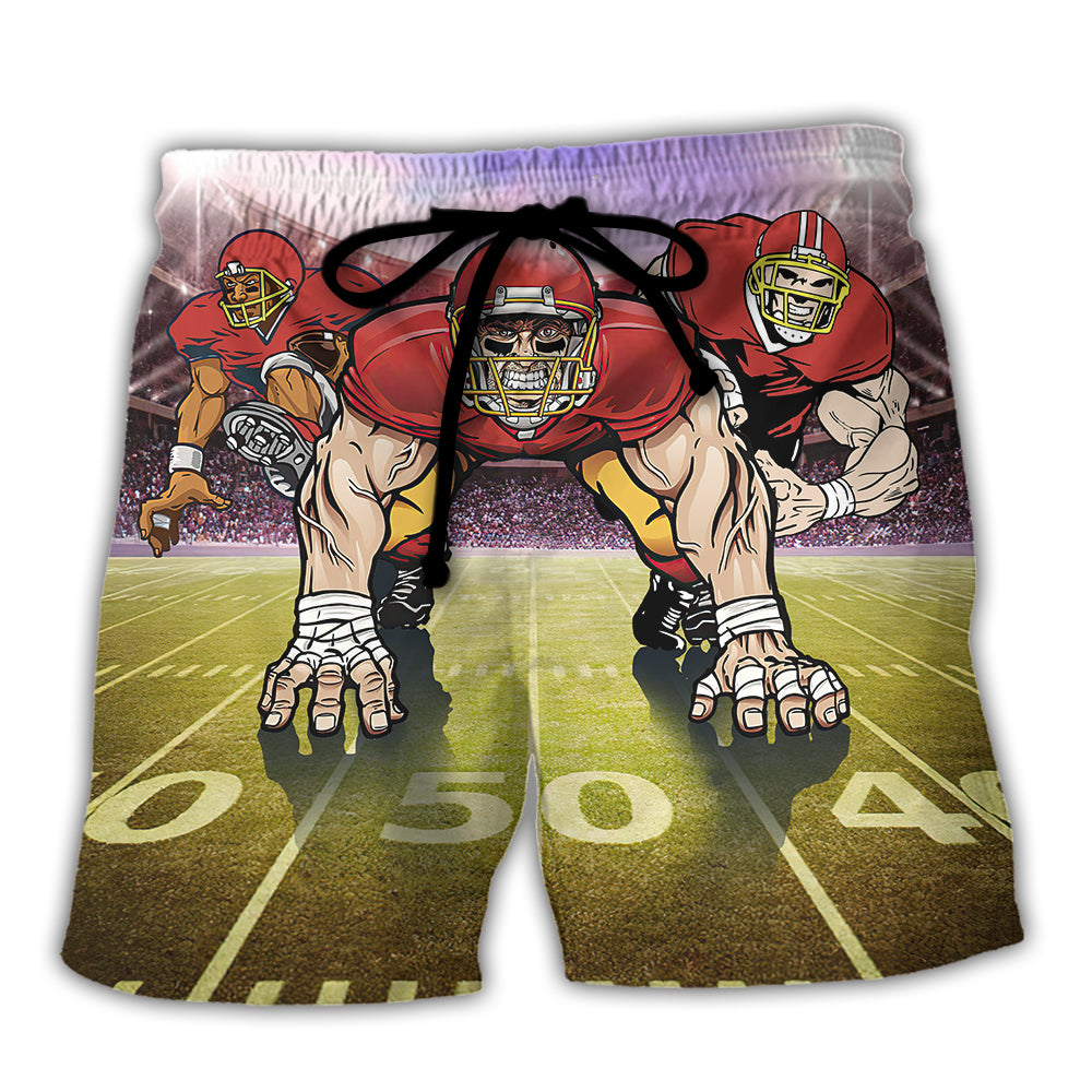 American Football Mysterious Sky Cool Style - Beach Short Reefox - Owls Matrix LTD