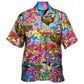 Hippie Mushroom Hallucinogenic Psychedelic - Hawaiian Shirt - Reefox