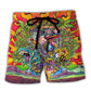 Beach Short / Adults / S Disc Golf Ball Games Tree Tropical Island Paradise - Beach Short Reefox - Owls Matrix LTD