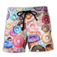 Food Donut Lovely Style - Beach Short Reefox - Owls Matrix LTD