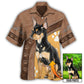 Chihuahua / Adults / S Dog Paw Brown Style Classic Custom Photo Personalized - Hawaiian Shirt - Reefox