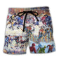 Ice Hockey Colorful Night - Beach Short Reefox - Owls Matrix LTD