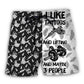 Beach Short / Adults / S Tattoo Lifting I Like Tatoos And Lifting - Beach Short Reefox - Owls Matrix LTD