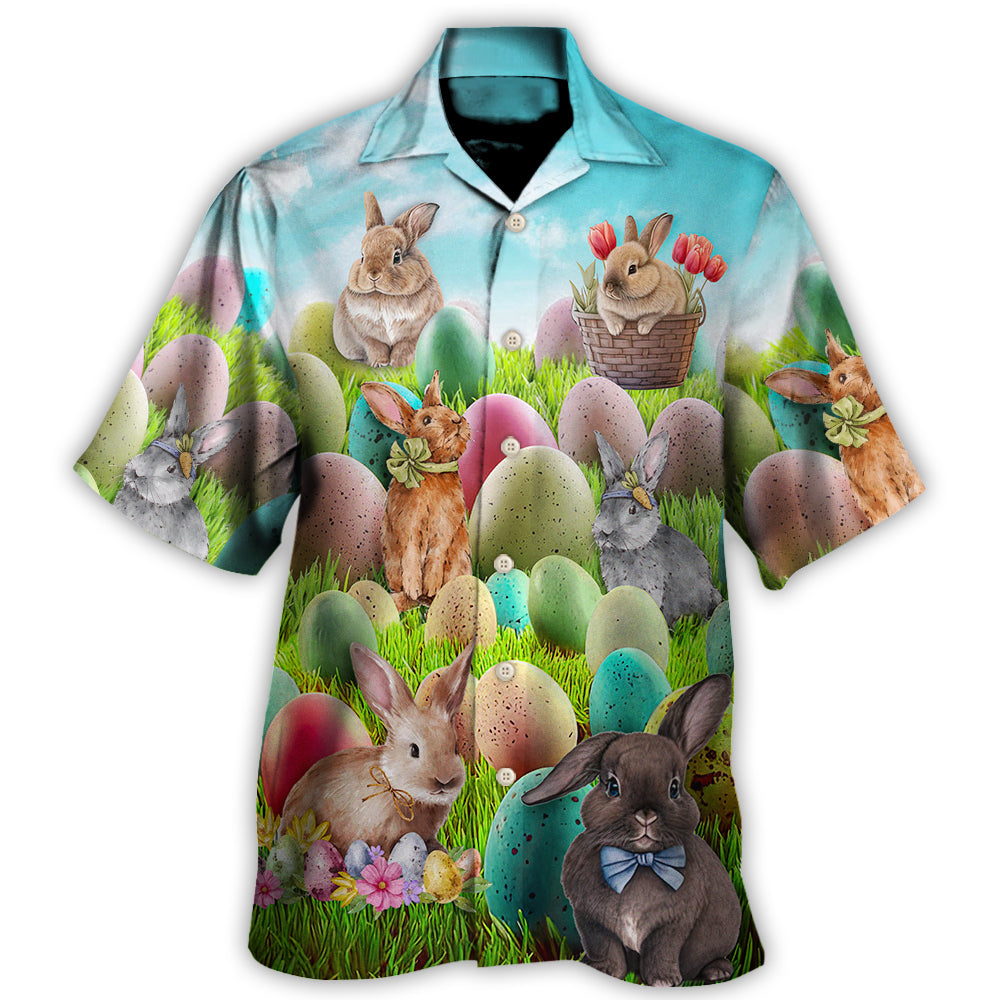 Easter This Is My Easter Shirt Rabbit Funny Happy Easter - Hawaiian Shirt - Reefox