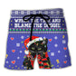 Black Cat Wreck The Tree Christmas - Beach Short Reefox - Owls Matrix LTD