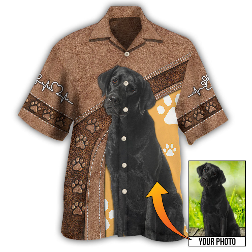 Black Labrador / Adults / S Dog Paw Various Style Custom Photo Personalized - Hawaiian Shirt - Reefox