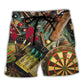 Beach Short / Adults / S Dart World Okayest Dart Player - Beach Short Reefox - Owls Matrix LTD