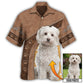 Maltese / Adults / S Dog Paw Various Style Custom Photo Personalized - Hawaiian Shirt - Reefox