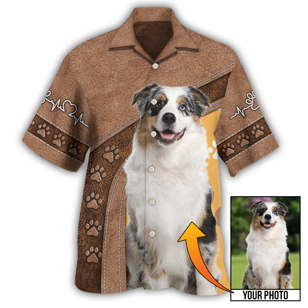 Australian Shepherd / Adults / S Dog My Lovely Dog Custom Photo Personalized - Hawaiian Shirt - Reefox