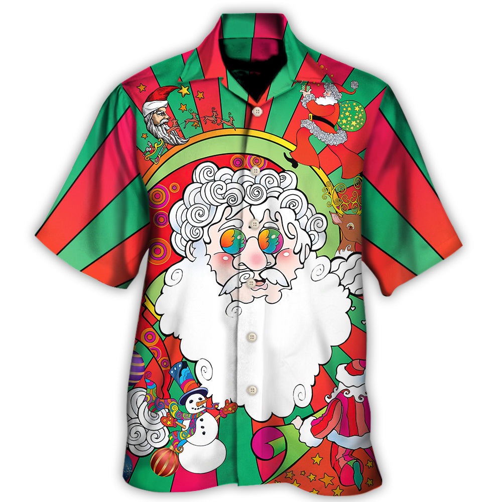 Hawaiian Shirt / Adults / S Hippie Santa Fantasy World Unreal - Hawaiian Shirt - Reefox