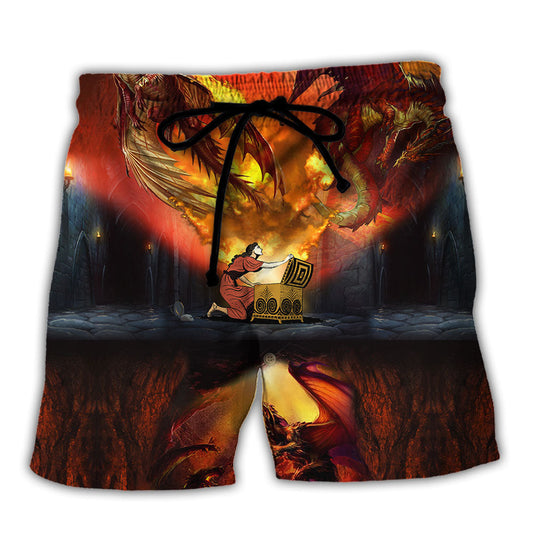 Dragon Amazing Love Life - Beach Short Reefox - Owls Matrix LTD