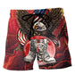 Beach Short / Adults / S Veteran Boots Never Underestimate - Beach Short Reefox - Owls Matrix LTD