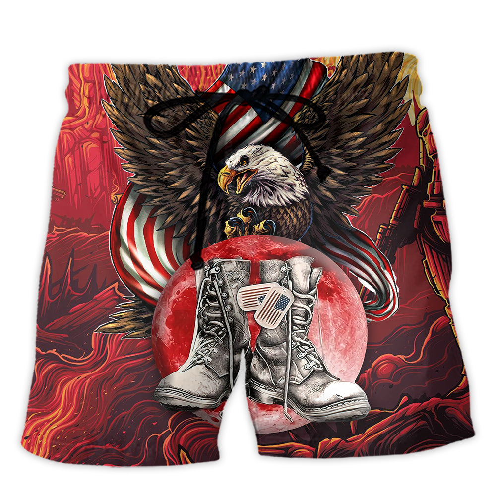 Beach Short / Adults / S Veteran Boots Never Underestimate - Beach Short Reefox - Owls Matrix LTD
