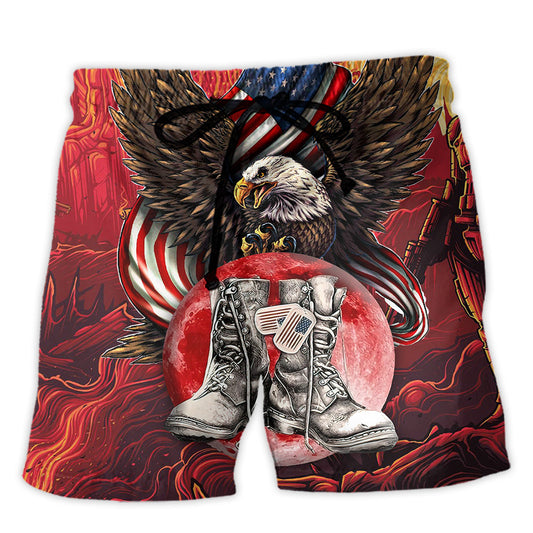 Beach Short / Adults / S Veteran Boots Never Underestimate - Beach Short Reefox - Owls Matrix LTD