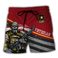Beach Short / Adults / S Veteran U.S Army I Am A Grumpy Veteran - Beach Short Reefox - Owls Matrix LTD
