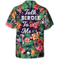 Golf Funny Flamingo Playing Golf Talk Birdie To Me Tropical Golf Lover - Hawaiian Shirt