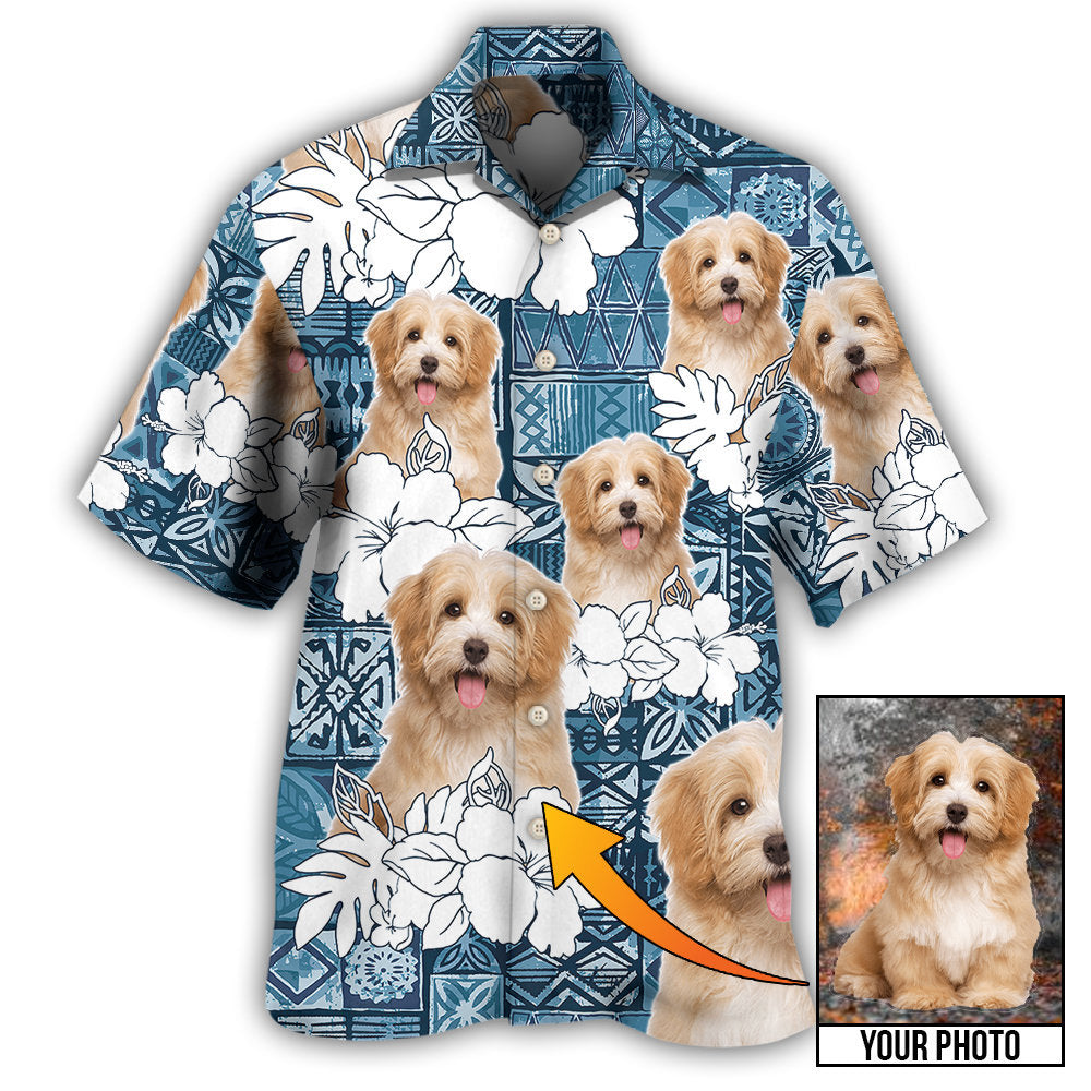 2 / Adults / S Dog Summer Aloha Custom Photo - Hawaiian Shirt - Reefox