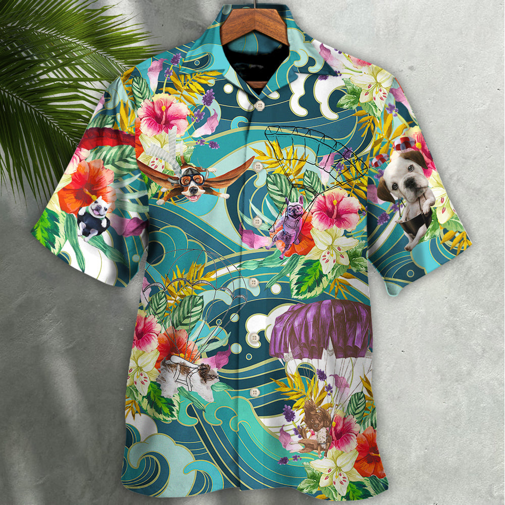 Parasailing Dog Let's Do Parasailing - Hawaiian Shirt