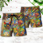 Cat Beautiful Colorful - Beach Short Reefox - Owls Matrix LTD