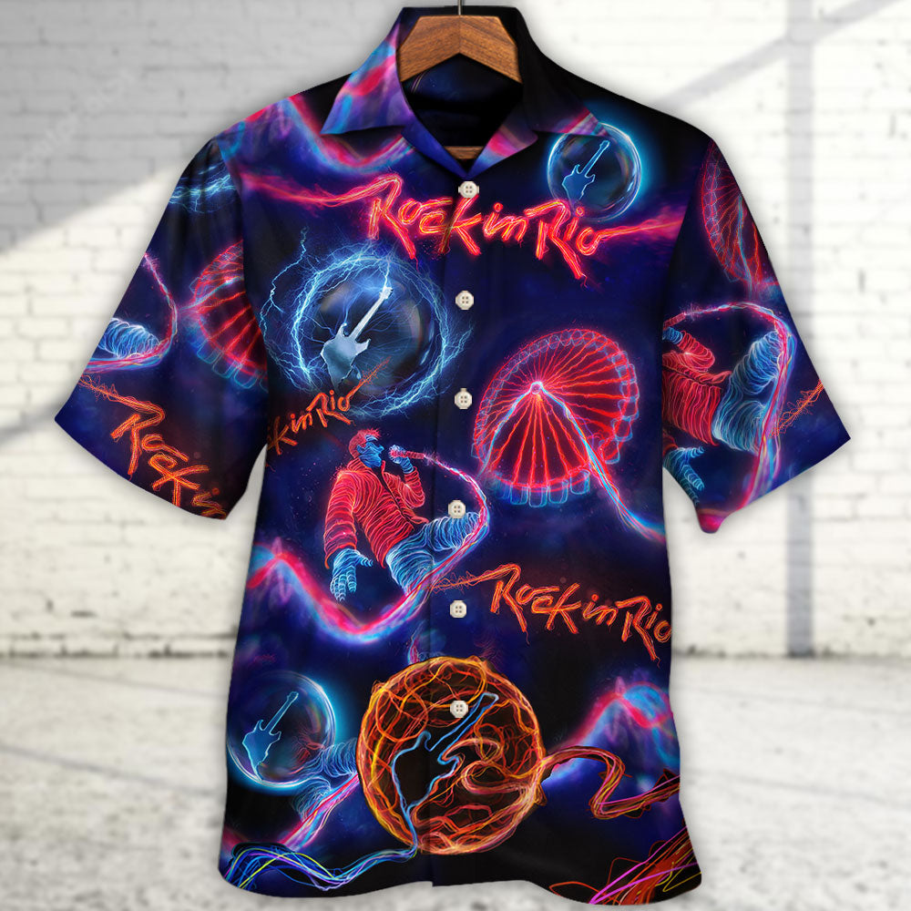 Rock In Rio Music Lover Amazing Style - Hawaiian Shirt - Reefox